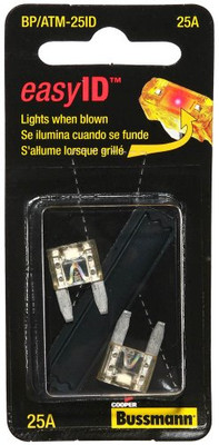 BUSSMANN BPATM25ID 2PK BP/ATM25 EASY ID FUSE