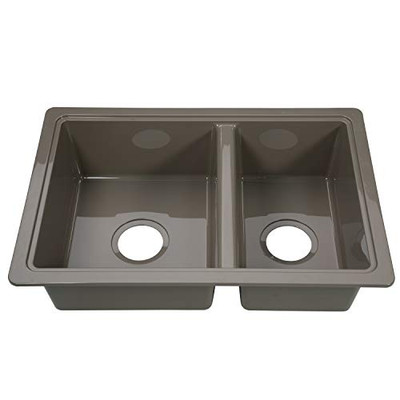 LIPPERT COMP 808488 25 X 17 DOUBLE BOWL SINK - STAINL LIPPERT COMP 808488 25 X 17 DOUBLE BOWL SINK - STAINL
