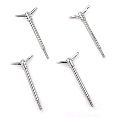 RACING POWER R4137 CHROME 3 1/2 WING NUT WITH 1/4-20