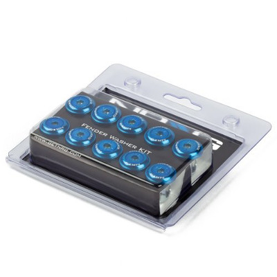 NRG FW150BL FENDER WASHER KIT  SET OF 10  BLUE