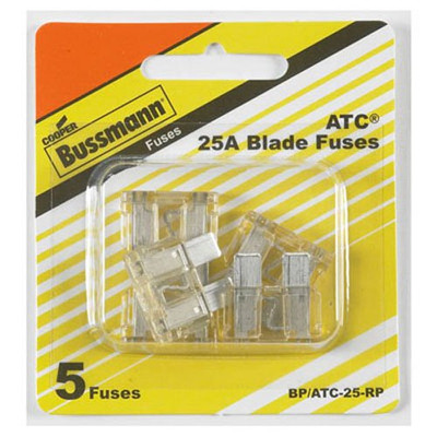 BUSSMANN BPATC25RP 5PK BP/ATC25 FUSES