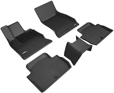 3D MATS/U-AC KA04601509 3D KAGU FLOOR MAT 2 ROW SET BLACK