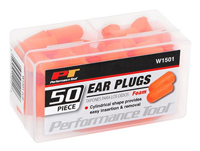 PERFORM TOOL W1501 50PC EAR PLUG IN REUSABLE