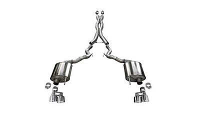 CORSA EXHST 21047 3.0 CAT-BACK DUAL REAR EXIT WITH T CORSA EXHST 21047 3.0 CAT-BACK DUAL REAR EXIT WITH T