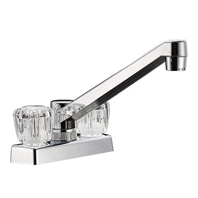 DURA FAUCET DFPK640ACP TWO HANDLE 4 KITCHEN/BAR FAUCET DURA FAUCET DFPK640ACP TWO HANDLE 4 KITCHEN/BAR FAUCET
