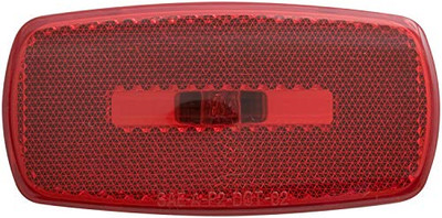 OPTRONICS MC32RBS M/C; OVAL;BLK BASE; RED