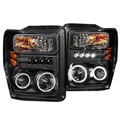 ANZO 111168 HEADLIGHTS BLK 08-10FORD
