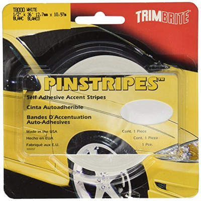 TRIMBRITE T8000 1/2X36 WHITE PIN STRIPE TRIMBRITE T8000 1/2X36 WHITE PIN STRIPE