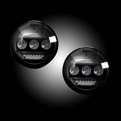 RECON ACCESS 264521BK LED FOG LIGHTS - GMC SIERRA & CHEVY