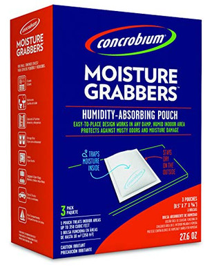 RUST-OLEUM 7453276 CONCROBIUM MOISTURE GRABBERS 3 COUN