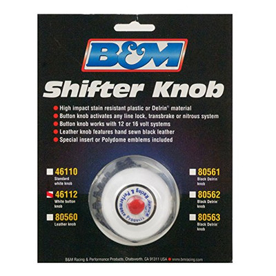 B&M CO 46112 ROUND BUTTON SHIFTER KNOB B&M CO 46112 ROUND BUTTON SHIFTER KNOB