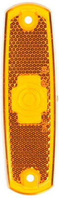 GROTE PERLUX 90073 YLLW PLASTIC RECT LENS GROTE PERLUX 90073 YLLW PLASTIC RECT LENS