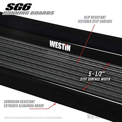 WESTIN 2764765 SG6 RBS BLK ALUM RB 83 IN. BLK WESTIN 2764765 SG6 RBS BLK ALUM RB 83 IN. BLK