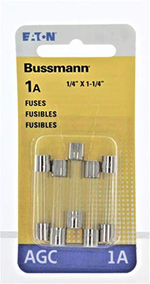 BUSSMANN BPAGC1RP 5PK BP/AGC1 FUSES BUSSMANN BPAGC1RP 5PK BP/AGC1 FUSES