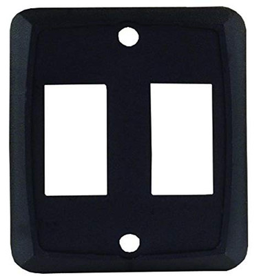 JR PRODUCTS 12885 DOUBLE FACE PLATE  BK