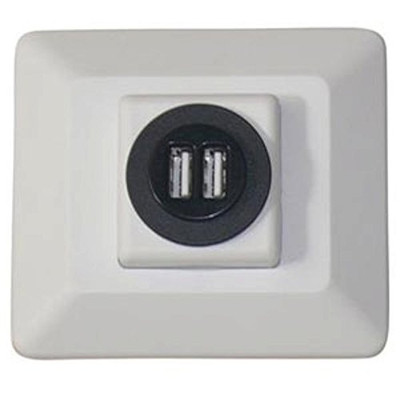 VALTERRA LLC 61031USB BL 12V METAL OUTLET CAP