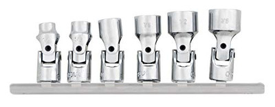 PERFORM TOOL W36980 6PC 1/4 DR. SAE FLEX SKT