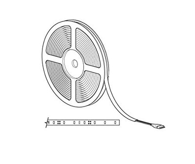 CAREFREE/CO. R060733001 RGB LED RIBBON,8 LEAD