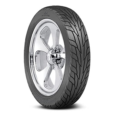 M.T. STREET 6682 Tire: 26.0/6.00 R18LT; Mickey Thompson Sportsman S/R Radial; Street Tire; Directional Flamed Tread Pattern; High Mileage; Smooth Ride