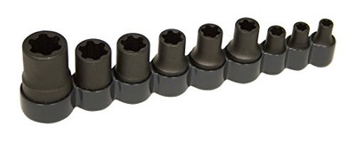 LISLE CORPORATION LS83100 External Torx Plus Socket Set1/2 Drive E6 - E18