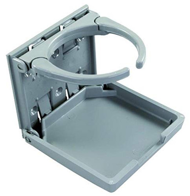 JR PRODUCTS 45622 ADJUSTABLE CUP HLDR  GRAY