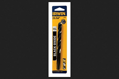 IRWIN INDUSTRIAL TOOL CO HA67529 29/64 Black Oxide 135 DegreeDrill Bit Carded