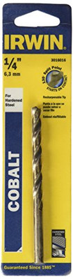 IRWIN INDUSTRIAL TOOL CO HA3016016 1/4 x 4 Cobalt HSS Drill Bit