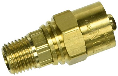 MILTON MI617S 1/4NPT Male Reusable BrassHose End MILTON MI617S 1/4NPT Male Reusable BrassHose End