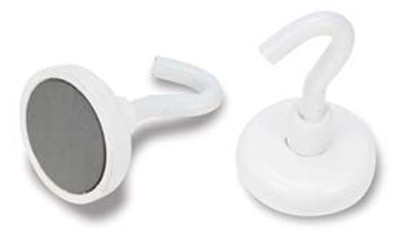 WILMAR PMW12511 2 Piece 1-1/4 White EnamelMagnetic Hook