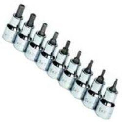 SK Hand Tool SKT19749 SK Hand Tool .38in. Drive Fractional Tamper-Proof Hex Bit Socket Set - 9 Pieces SK Hand Tool SKT19749 SK Hand Tool .38in. Drive Fractional Tamper-Proof Hex Bit Socket Set - 9 Pieces