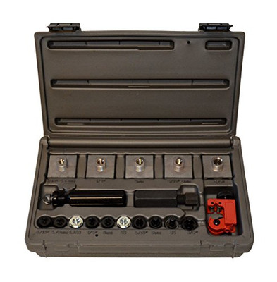 Horizon Tool CAL165 In-Line Flaring Tool, for 3/16" to 3/8", 4.75mm to 8mm, Makes Single, Double or Bubble Flares, Case Horizon Tool CAL165 In-Line Flaring Tool, for 3/16" to 3/8", 4.75mm to 8mm, Makes Single, Double or Bubble Flares, Case