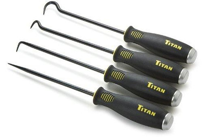 Titan TIT17224 17224 Jumbo Bolstered Pick and Hook Set - 4 Piece