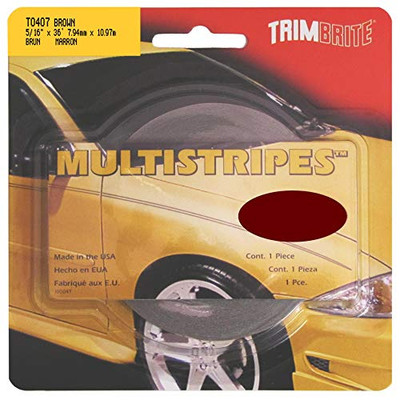 TRIMBRITE T0407 MULTISTRIPE 5/16TAPE BRN TRIMBRITE T0407 MULTISTRIPE 5/16TAPE BRN
