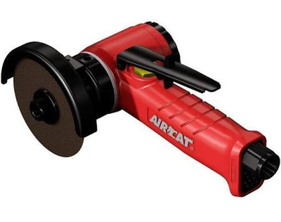 AirCat ACA6525-A Inline Cut-Off Tool w/ Adjustable Guard, Small, 3-Inch, Red & Black