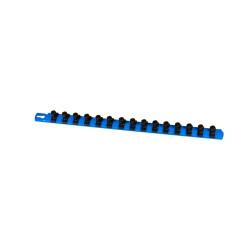 Ernest ERN8405 18" Socket Organizer, Blue w/ 1/2" TwistLock Clips