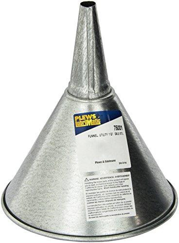 Plews PLW75-001 75-001 Steel Galvanized Funnel - 1 Quart Capacity