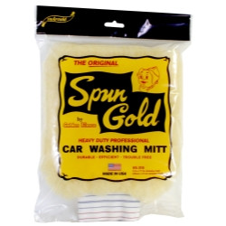 S.M. Arnold SMA85-310 1 Pack Spun Gold Professional Car Wash Mitt, 11 in L x 8 in W, Lorene Synthetic Fiber