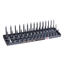 Hansen Global HNE38023 Hansen 3/8 inch Socket Tray Organizer Holder Metric 3 Row MM Shallow, Semi, Deep USA