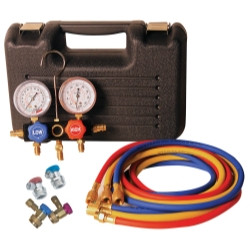 FJC FJC6855 R-134A/R-1234YF DUAL MANIFOLD GAUGE SET IN CASE