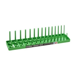 Hansen Global HNE3804 Hansen 3/8" Drive Metric Regular & Deep Socket Holder - Green