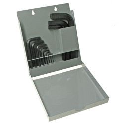 EKLIND TOOL EKL10217 EKLIND Hex-L Key allen wrench - 17pc set SAE Inch Sizes .035-5/8 Long series w/ metal box