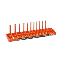 Hansen Global HNE1405 Hansen 1/4" Drive Standard Regular & Deep Socket Holder - Orange