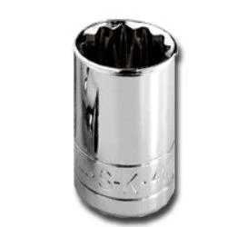 SK Hand Tool SKT40826 40826 12 Point 13/16-Inch Drive Deep Socket, 1/2-Inch, Chrome