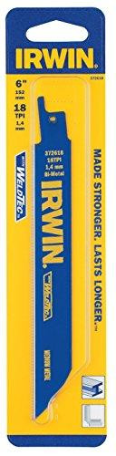 Vise Grip HAN372618 IRWIN Tools Metal Cutting Reciprocating Saw Blade, 6-Inch, 18 TPI (372618)