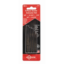 5 PC SCREW EXTRACTOR SET- CARDED