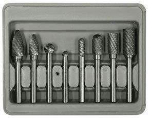 Astro Pneumatic AST2181 Astro 2181 Double Cut Carbide Rotary Burr Set with 1/4-Inch Shank