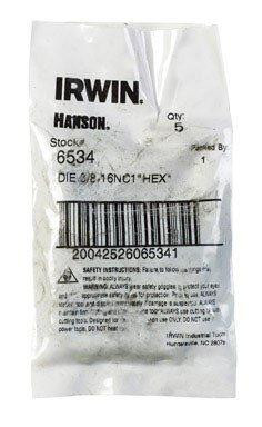 Vise Grip HAN6534 SEPTLS5856534 - Irwin hanson High Carbon Steel Fractional Hexagon Dies - 6534