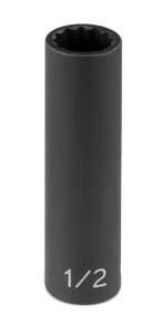 Grey Pneumatic GRE1116D SOC 1/2 3/8D IMP 12PT DP BLK