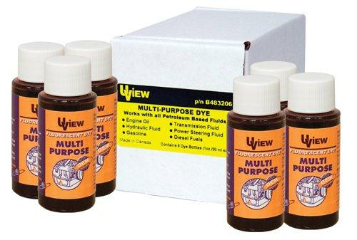 UVIEW UVUB483206 MULTI PURPOSE DYE (6 X 1 OZ BOTTLES)