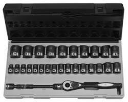 Grey Pneumatic GRE82629M 1/2'' Dr. 29pc Metric Duo-Socket Set - 6 Pt. 1/2'' Dr. 29pc Metric Duo-Socket Se